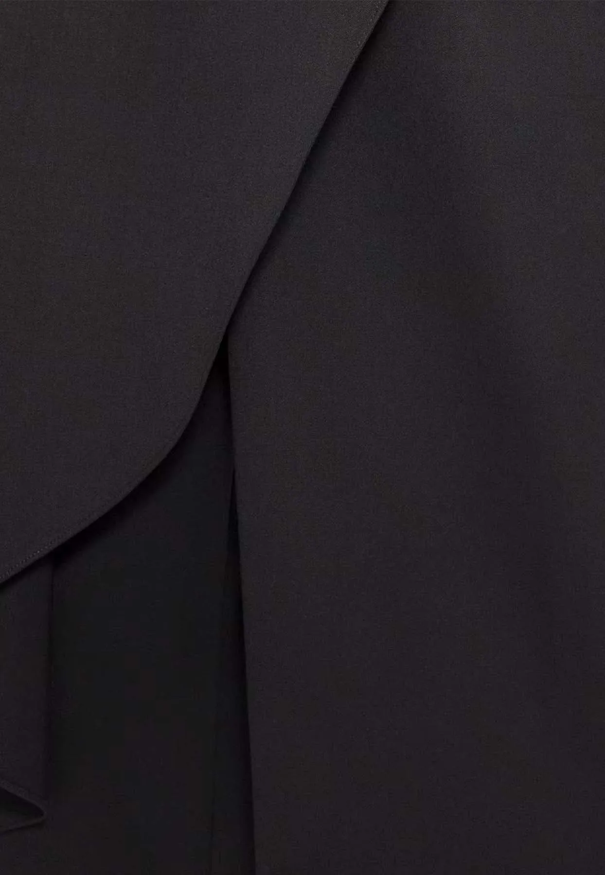 Asymmetrical Wool Skirt Pants