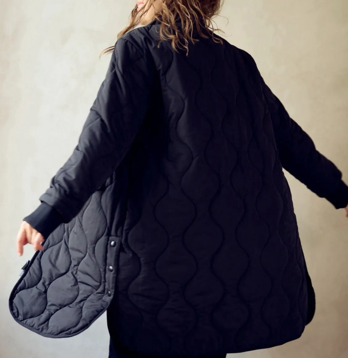 Black Didi New Quilted Jacket