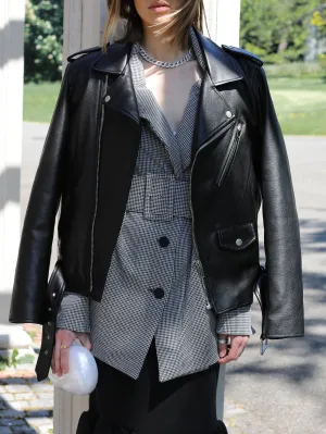 Black Faux Leather Jacket