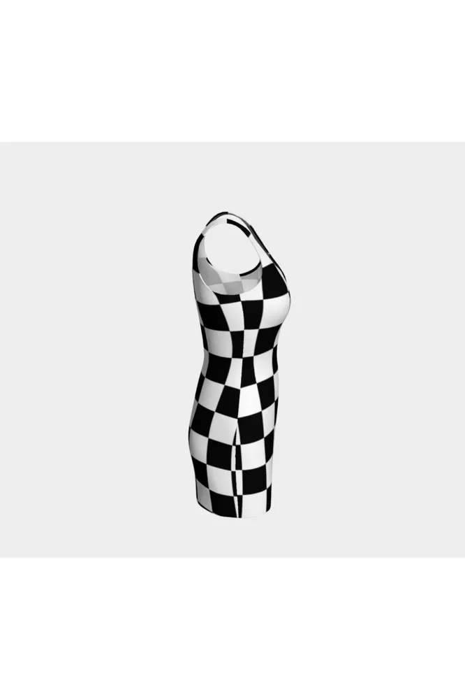 Checkered Bodycon Dress