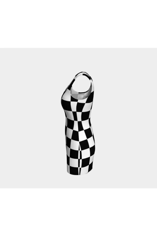 Checkered Bodycon Dress