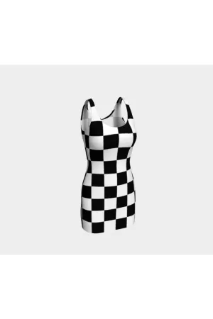 Checkered Bodycon Dress