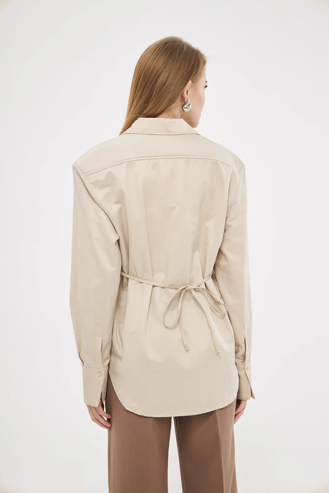 Classic Beige Buttoned Up Shirt