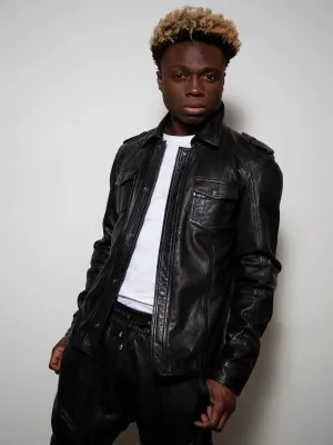 Classic Black Leather Jacket
