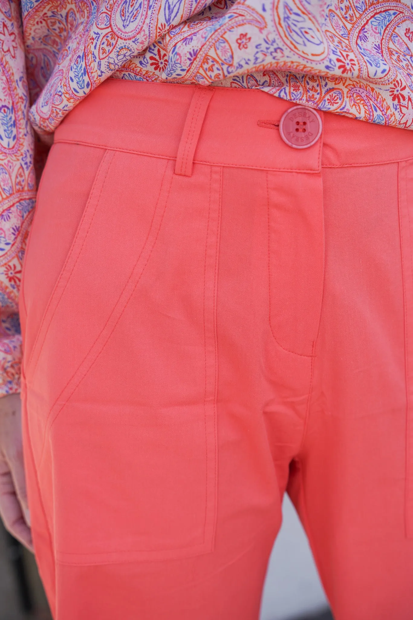 Coral Summer Pants