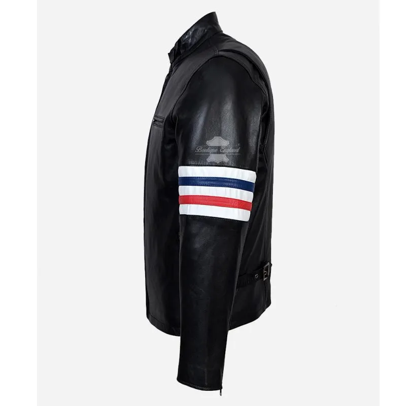 Easy Rider Men's Leather Biker Style Motorcycle Jacket