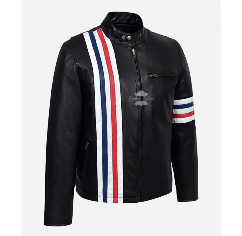 Easy Rider Men's Leather Biker Style Motorcycle Jacket