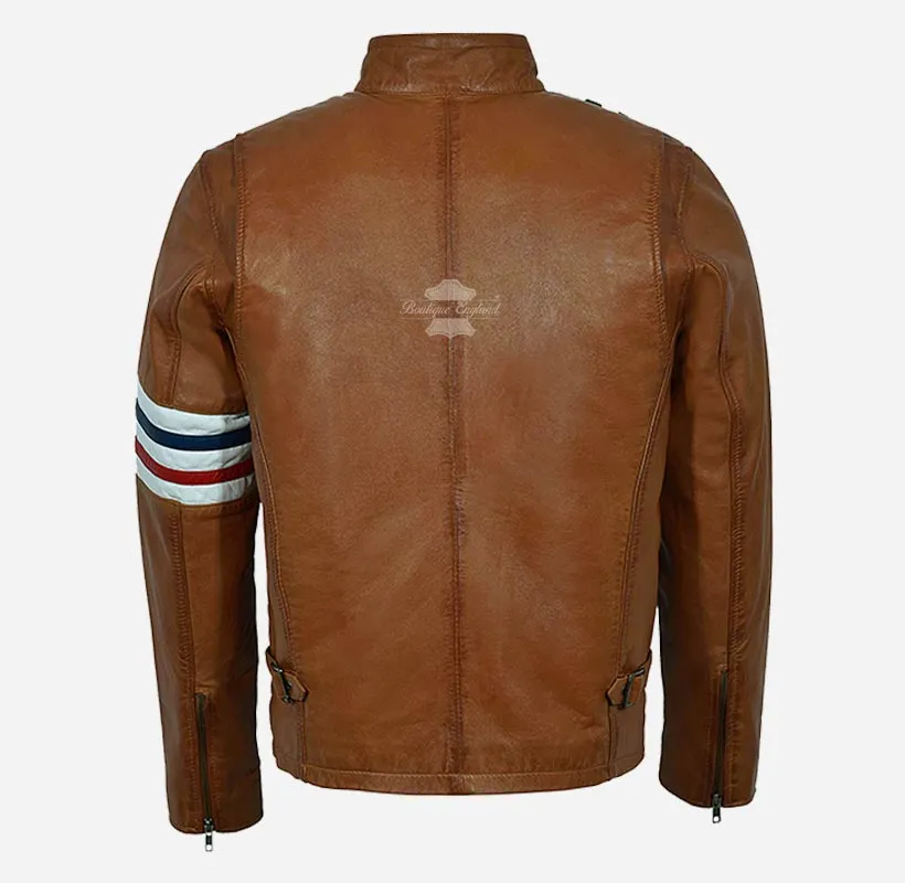 Easy Rider Men's Leather Biker Style Motorcycle Jacket