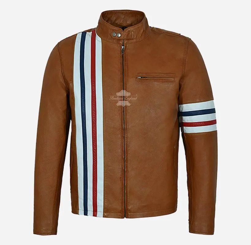 Easy Rider Men's Leather Biker Style Motorcycle Jacket