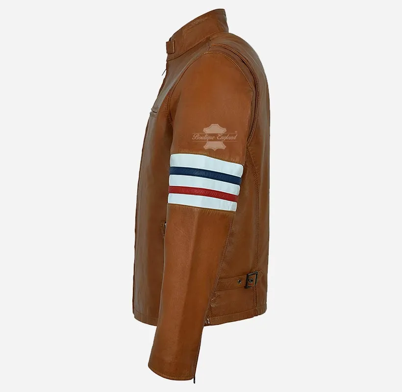 Easy Rider Men's Leather Biker Style Motorcycle Jacket