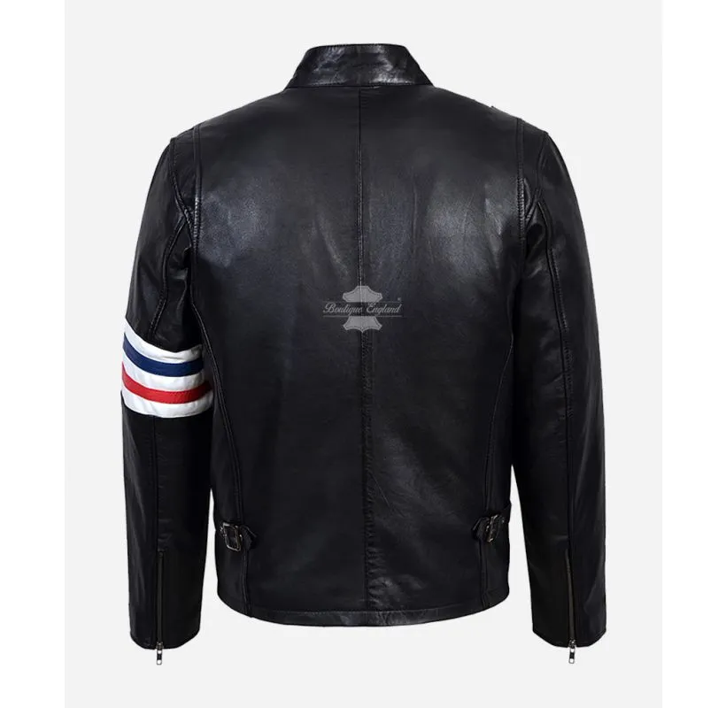 Easy Rider Men's Leather Biker Style Motorcycle Jacket