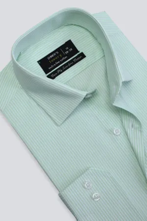 Green Pinstripe Formal Shirt