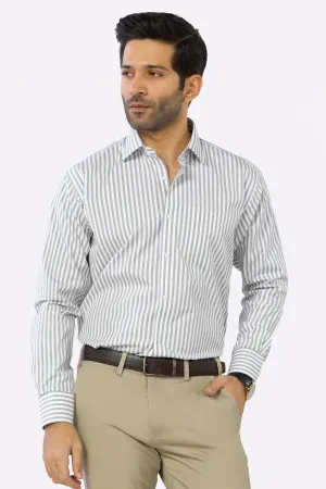 Grey Bengal Stripe Formal Shirt