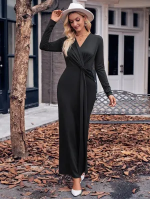 Long Sleeve Bodycon Maxi Dress