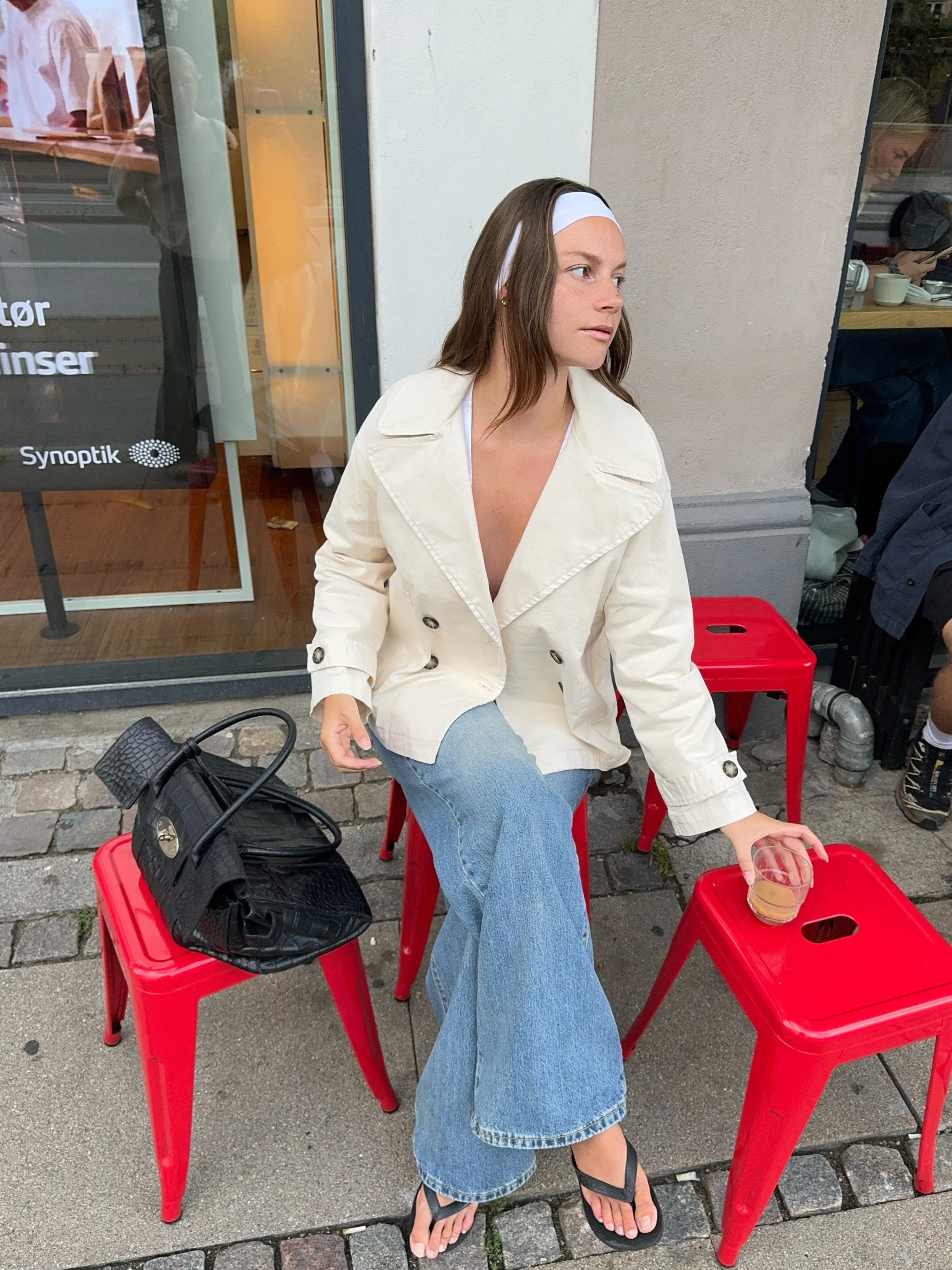 Mathilde Ravn trench coat - Sand