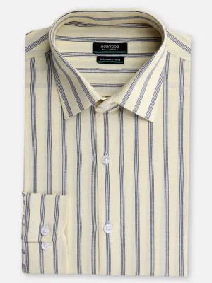Men's Cream Shirt Striped - EMTSB22-064