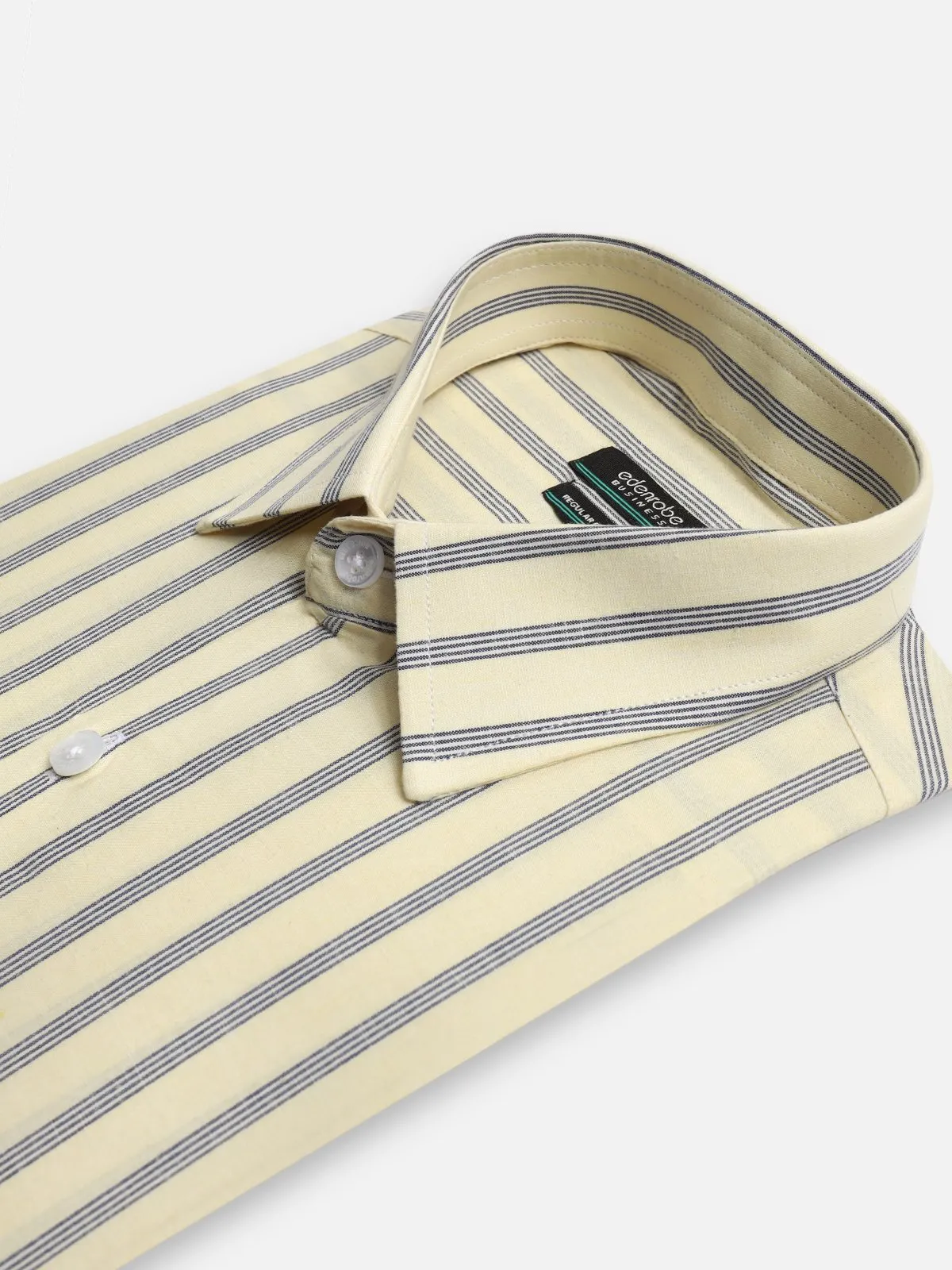 Men's Cream Shirt Striped - EMTSB22-064
