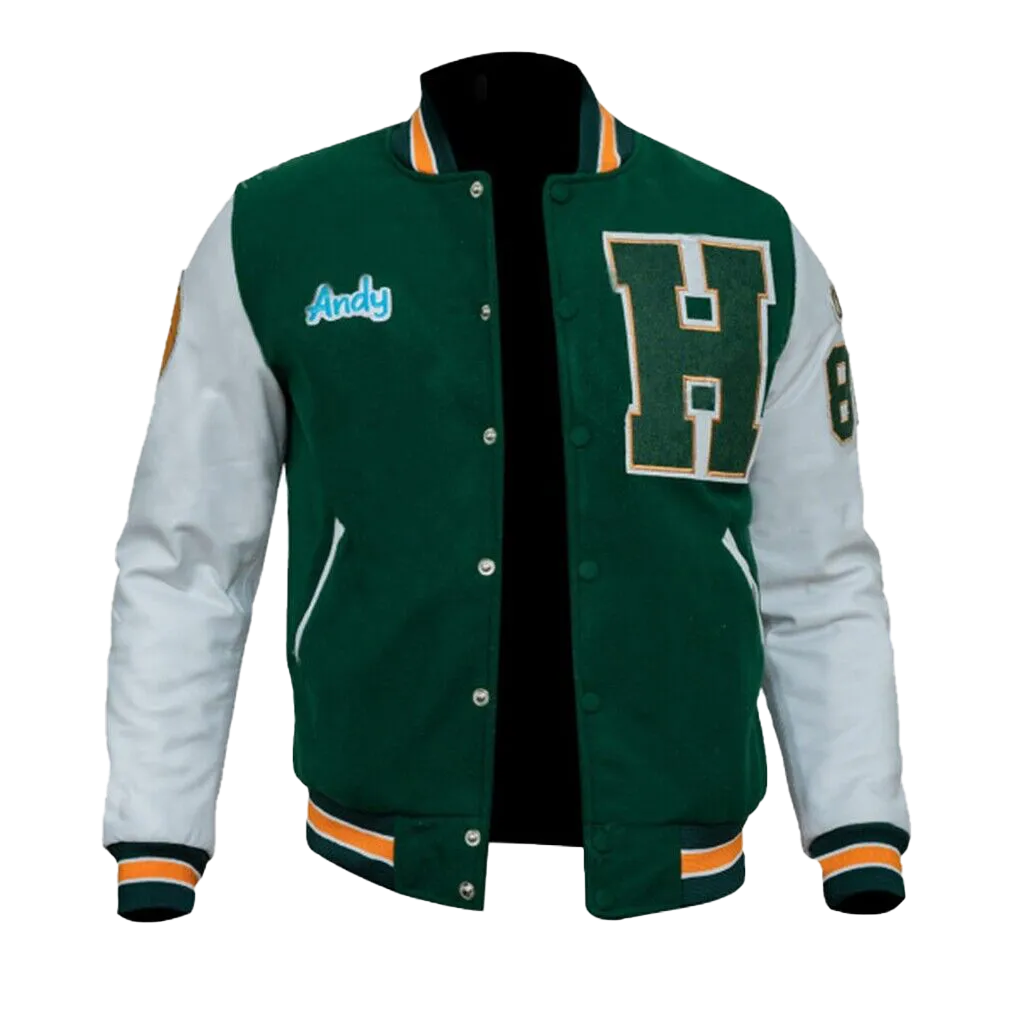 Mens Stranger For Things Eddie Munson Varsity Joseph Quinn Green Jacket | Mens Stranger Things Eddie Munson Varsity Bomber Jacket