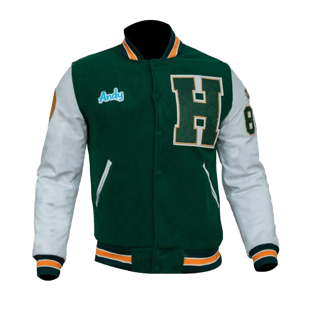 Mens Stranger For Things Eddie Munson Varsity Joseph Quinn Green Jacket | Mens Stranger Things Eddie Munson Varsity Bomber Jacket