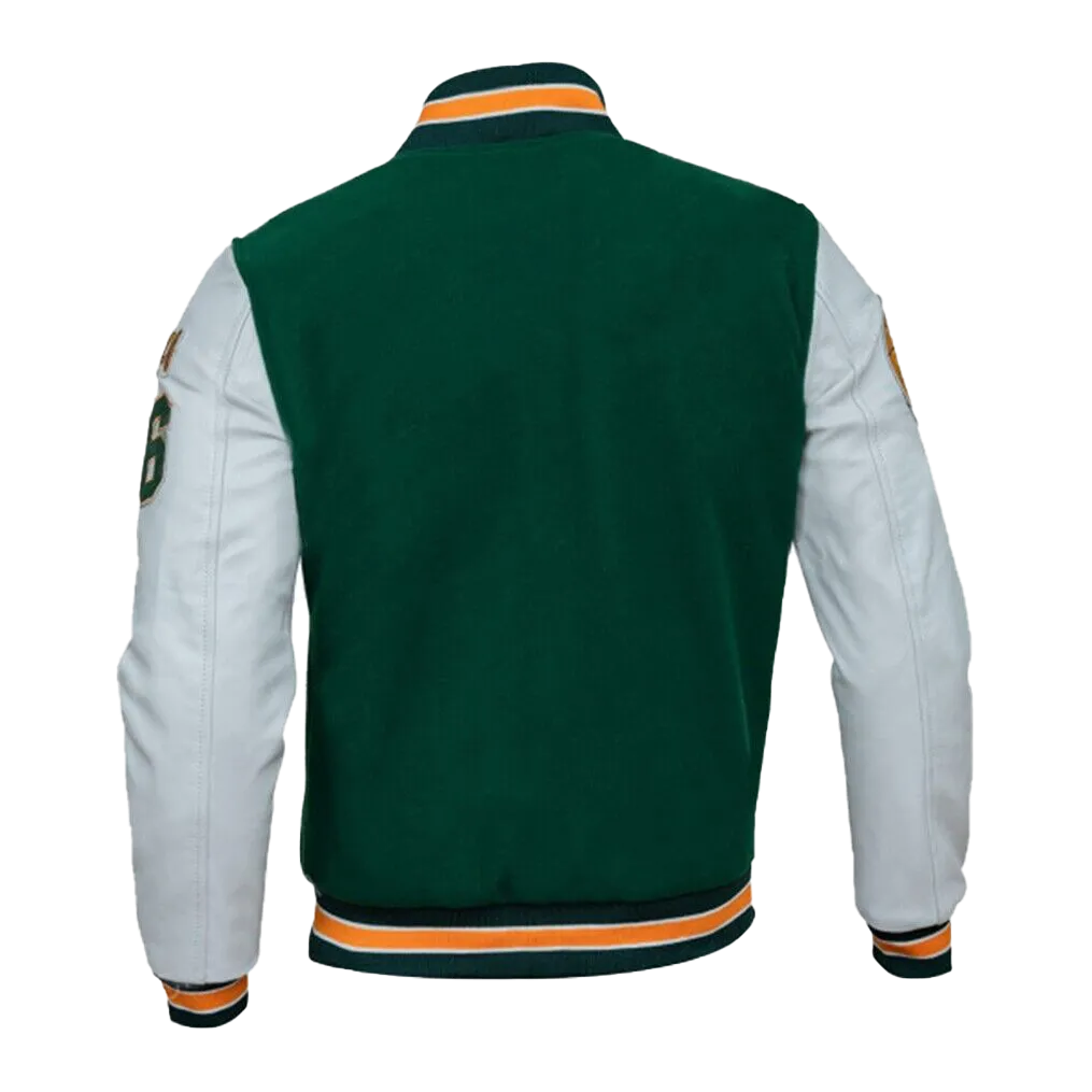 Mens Stranger For Things Eddie Munson Varsity Joseph Quinn Green Jacket | Mens Stranger Things Eddie Munson Varsity Bomber Jacket
