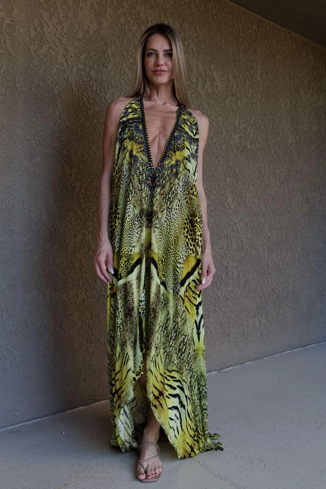 Multiway Plunged Maxi Dress for Women