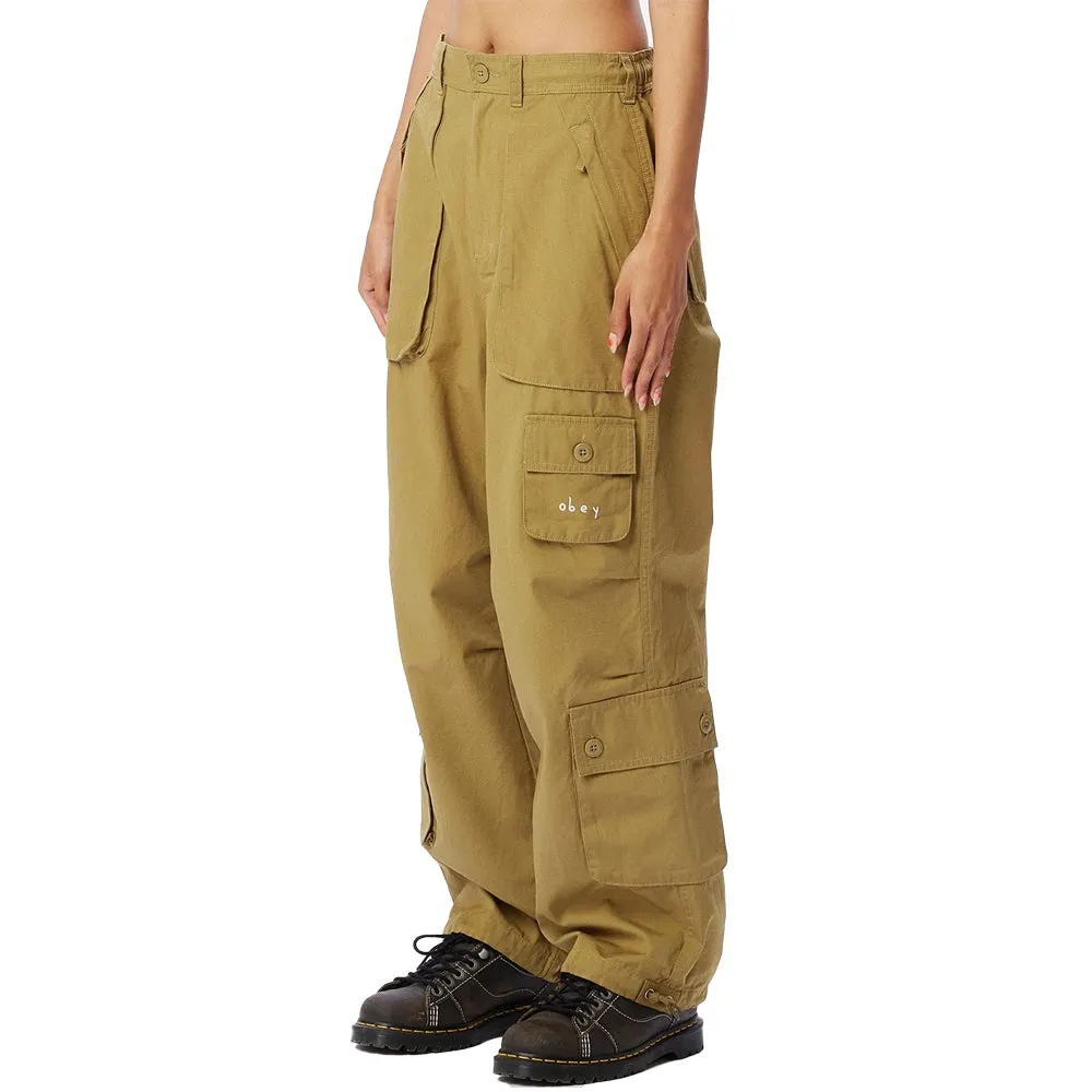 OBEY RAINE UTILITY CARGO PANT // OLIVE OIL