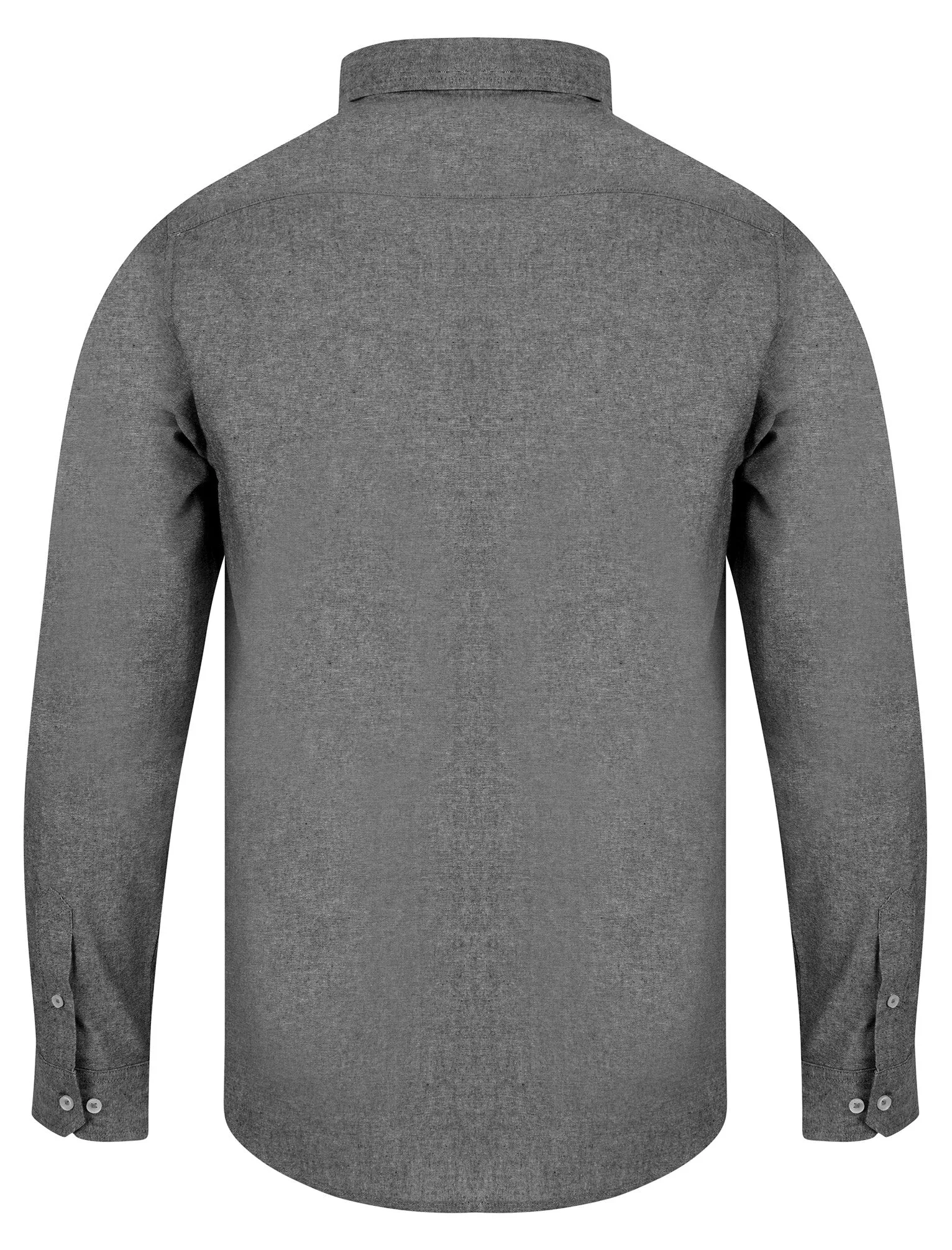 Pompei Cotton Chambray Long Sleeve Shirt in Black - Tokyo Laundry