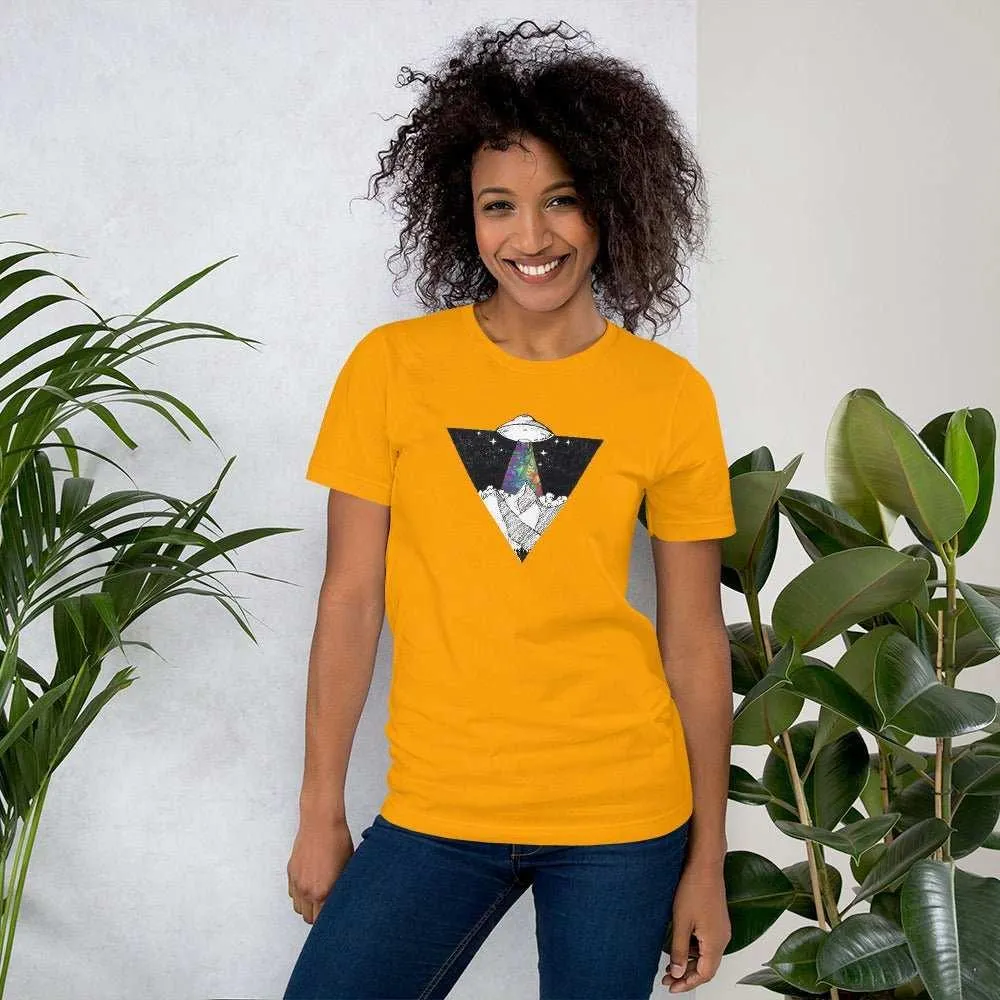 Psychedelic Alien Invasion Women's Graphic T-Shirt