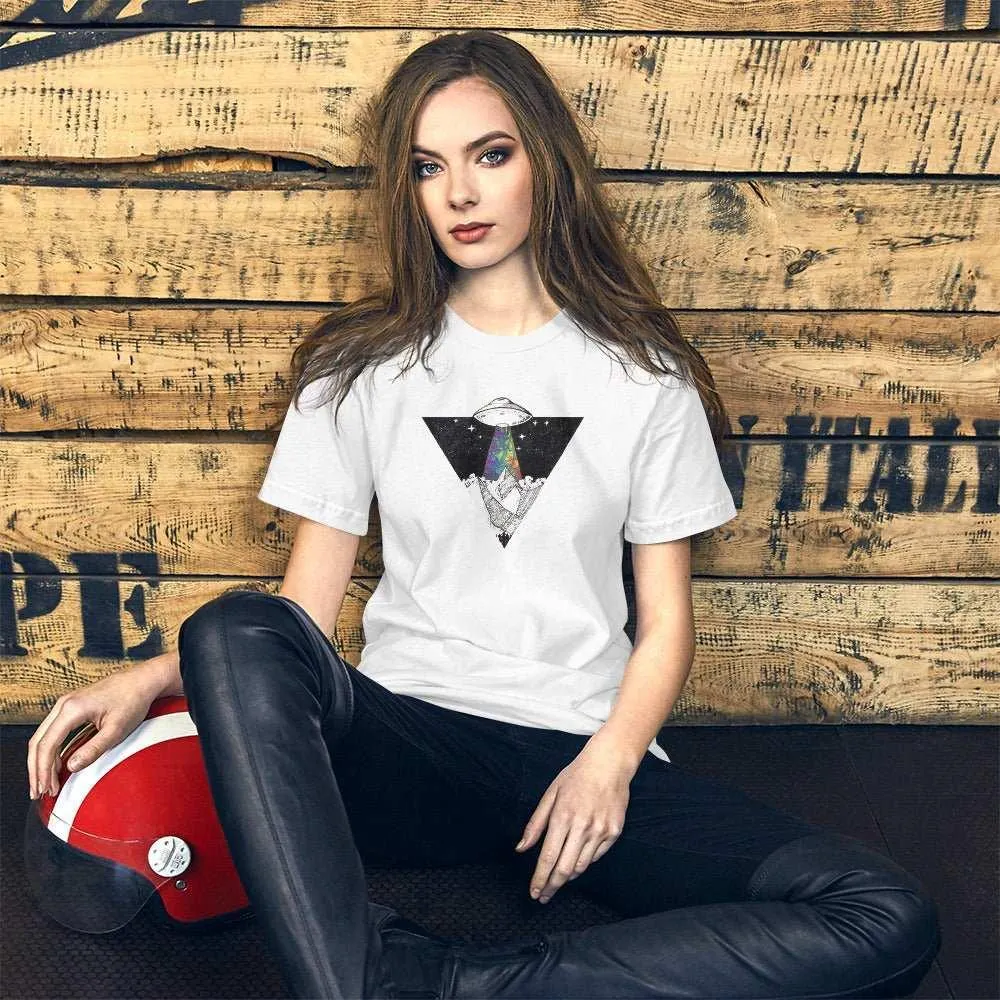 Psychedelic Alien Invasion Women's Graphic T-Shirt