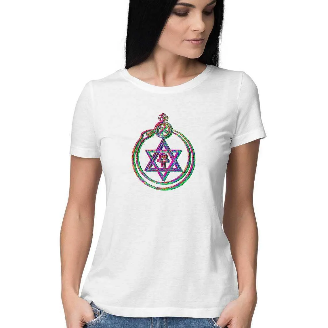 Psychedelic Theosophical Society Emblem Women's T-Shirt