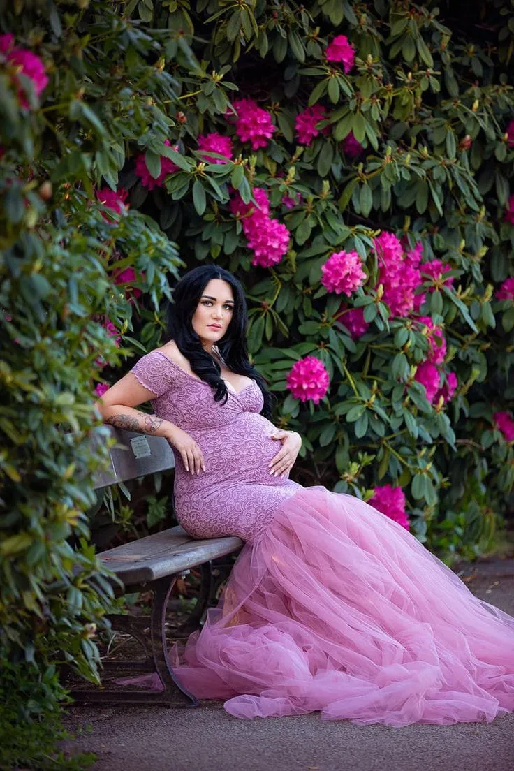 Rent a of Pink Maternity Wear Long Gown