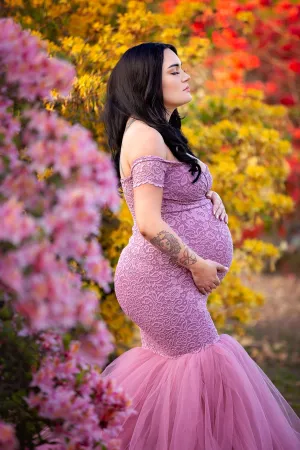 Rent a of Pink Maternity Wear Long Gown