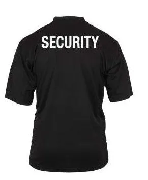 Rothco Mens Moisture Wicking Security Short Sleeve Polo Shirt - Size 2XL