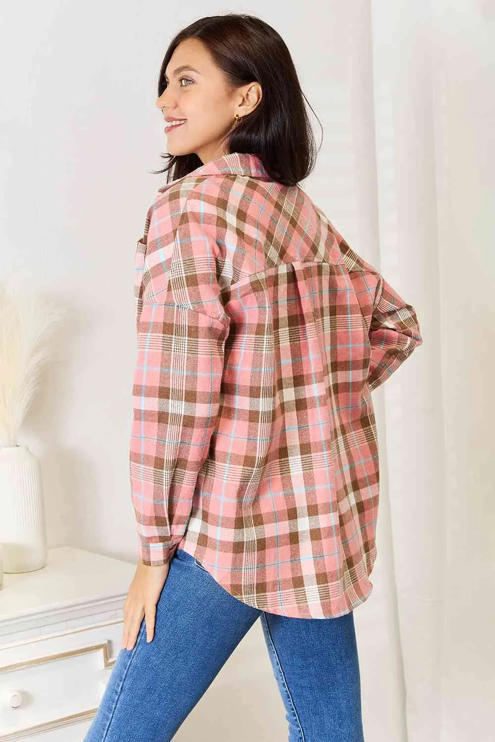 Sadie Plaid Long Sleeve Button-Up Shirt