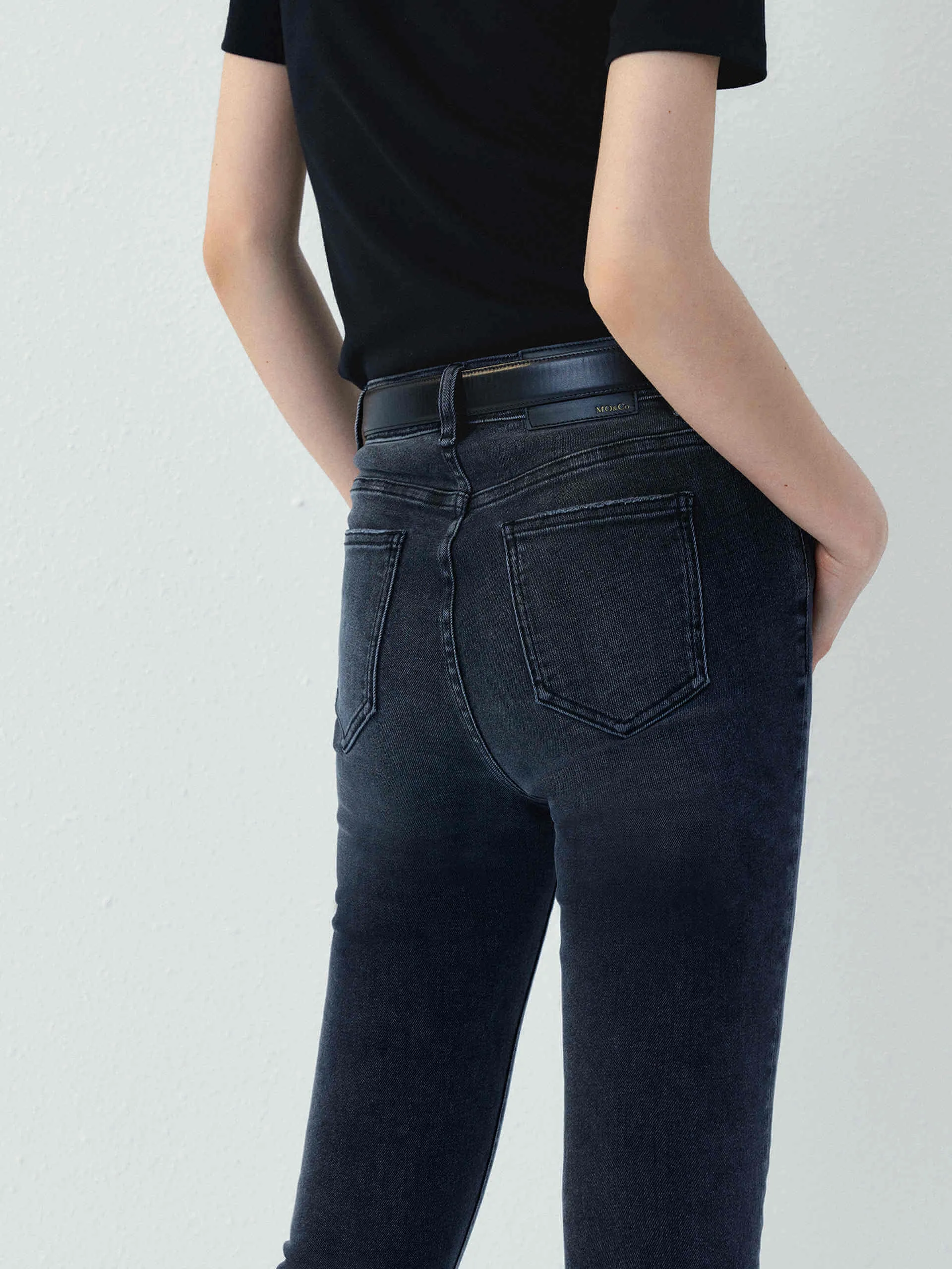 Skinny Raw Details Jeans