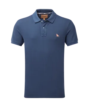 St Ives Garment Dyed Polo Shirt - French Navy