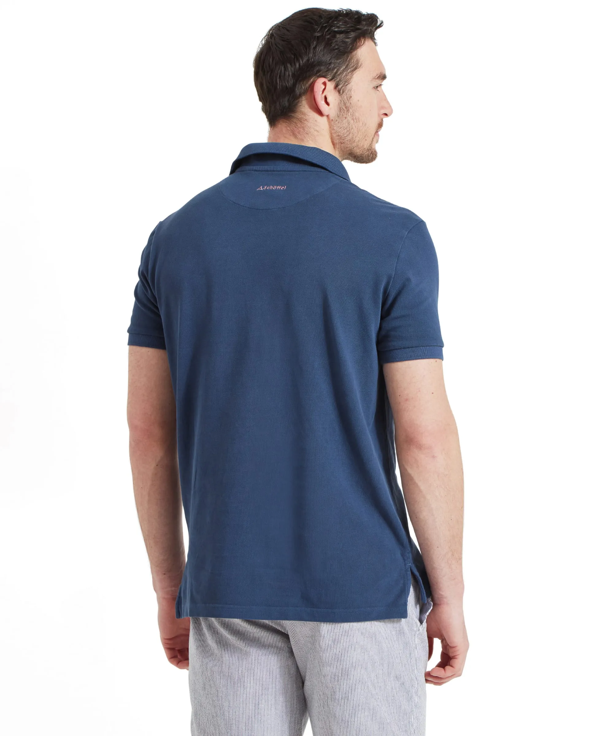 St Ives Garment Dyed Polo Shirt - French Navy