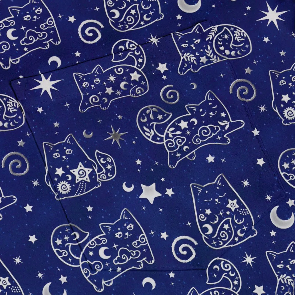 Star Cats Button Up Shirt