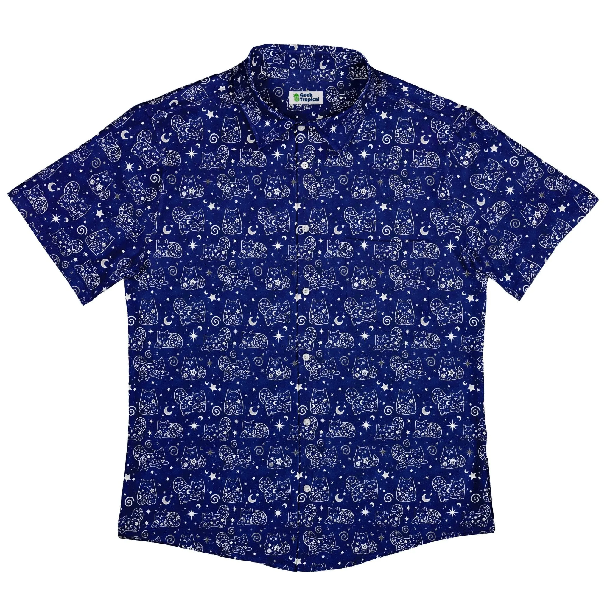 Star Cats Button Up Shirt