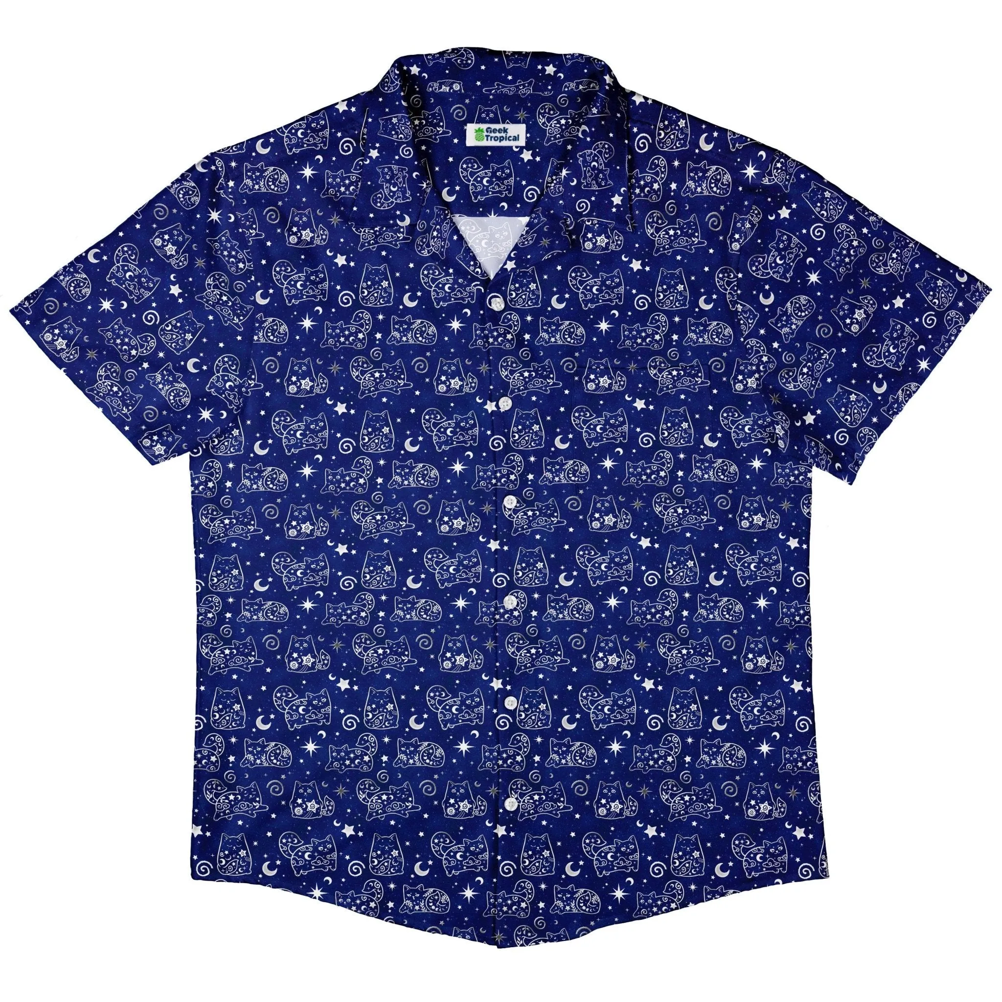 Star Cats Button Up Shirt