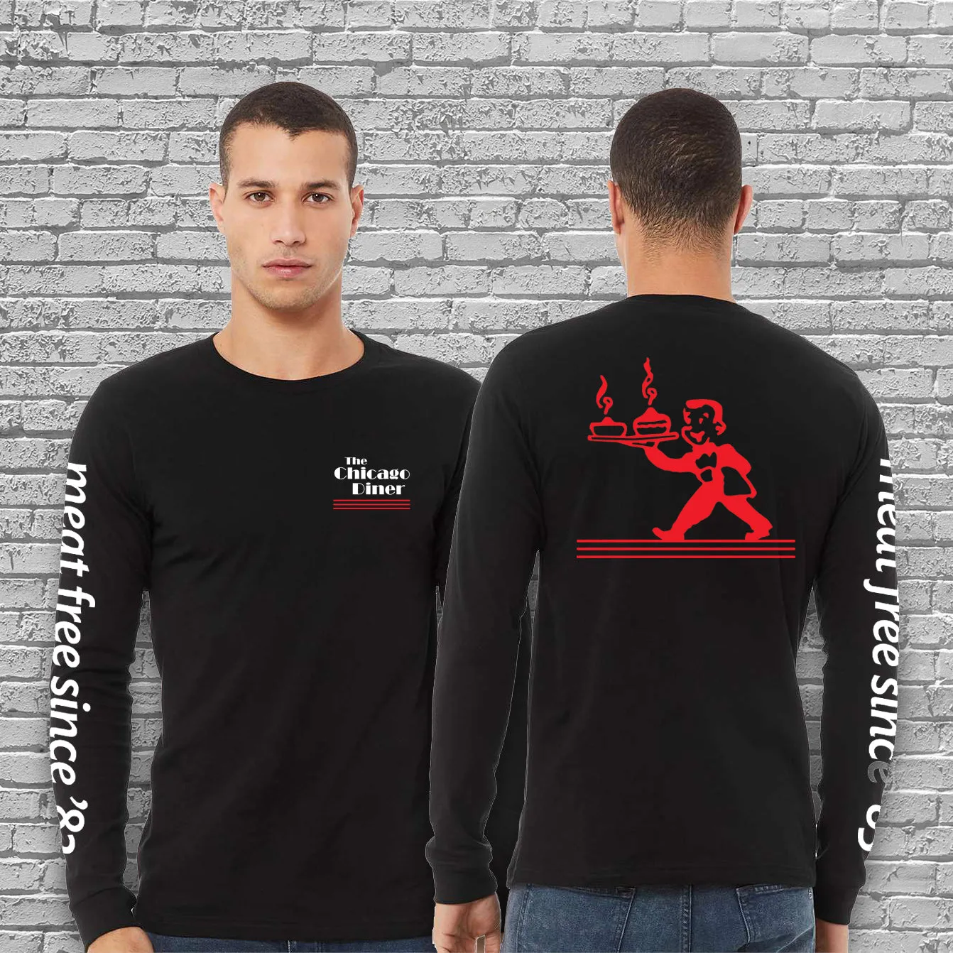 T-Shirt: Black Retro