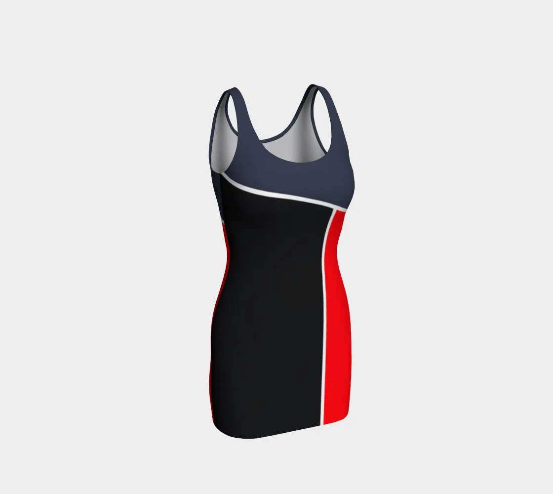 Tricolor Bodycon Dress