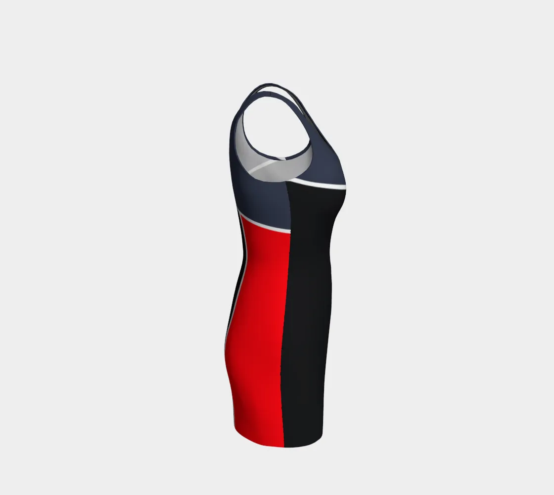 Tricolor Bodycon Dress