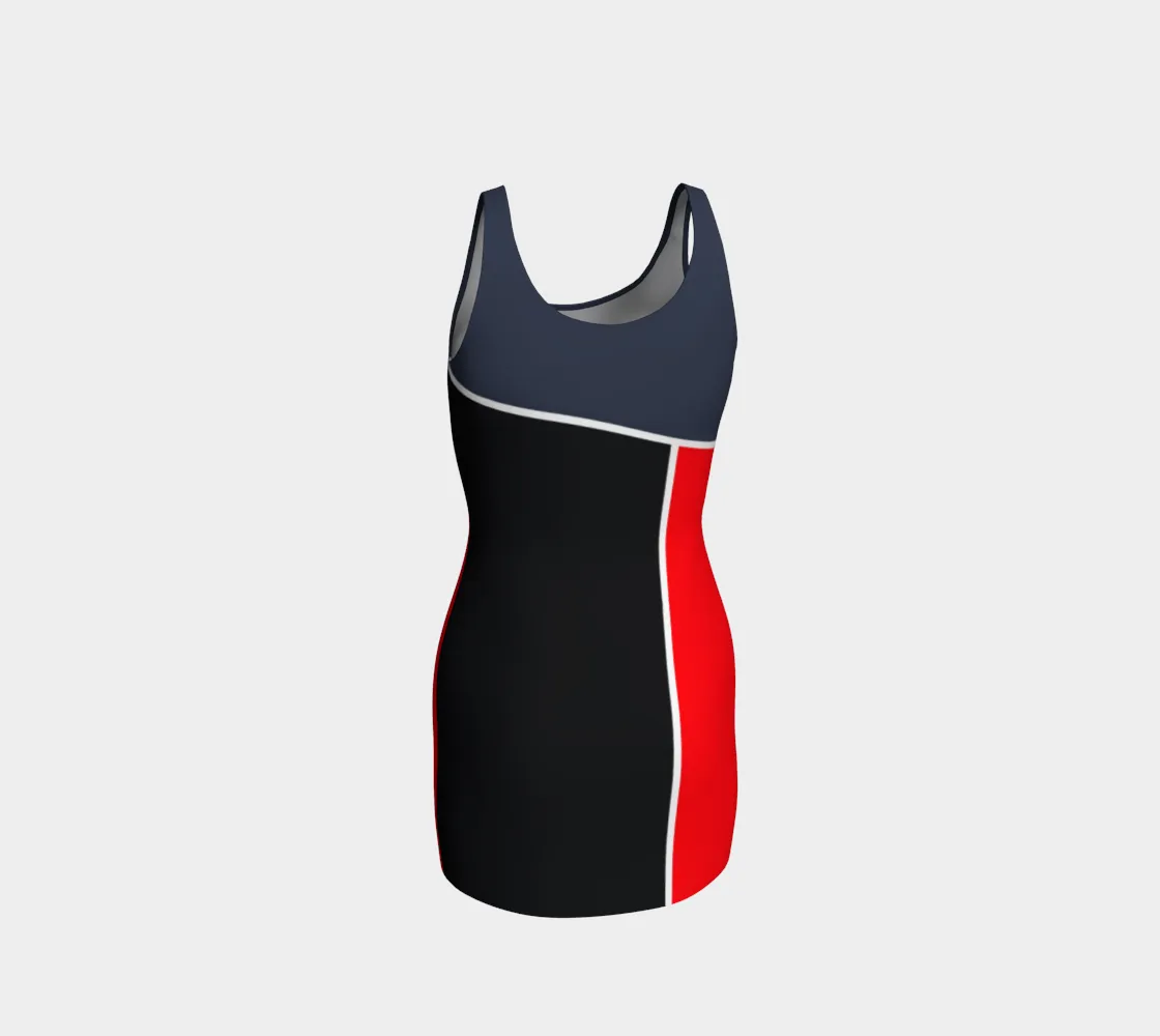 Tricolor Bodycon Dress