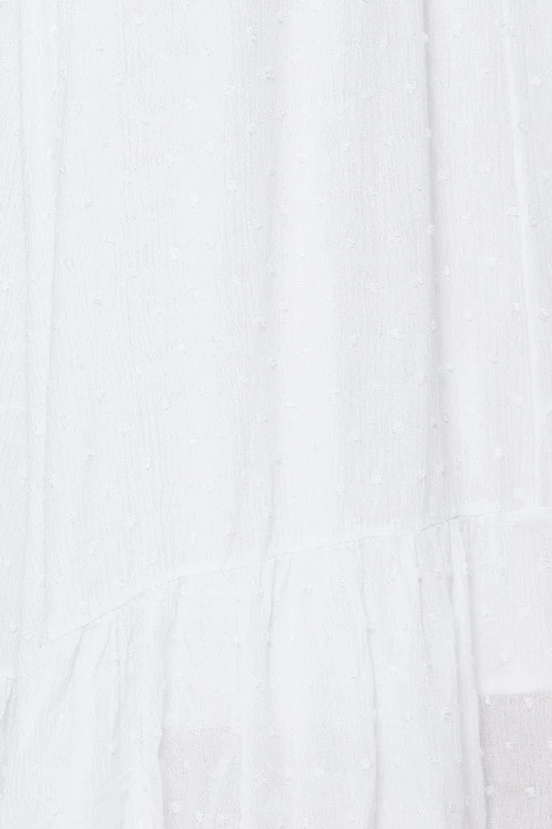 White A Line Dress Maxi
