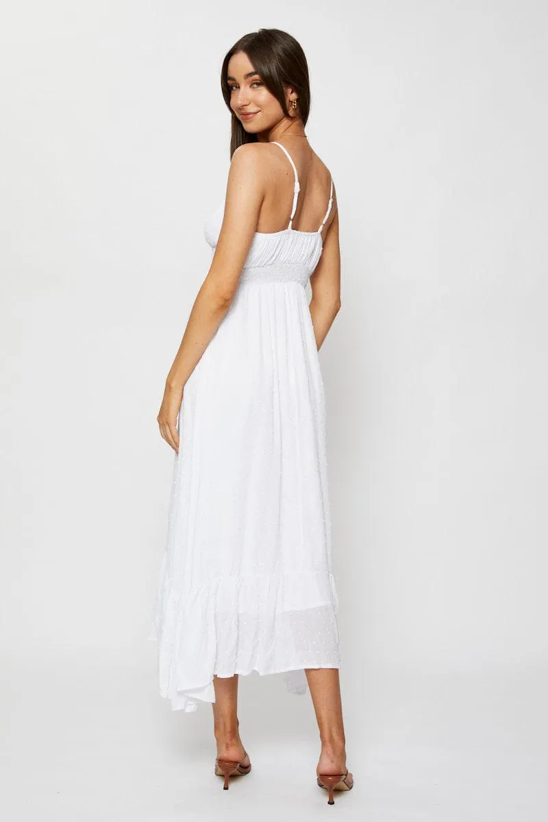 White A Line Dress Maxi