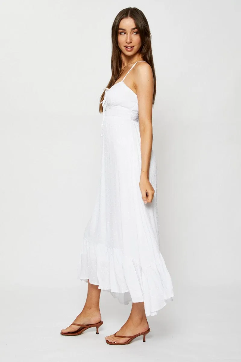 White A Line Dress Maxi