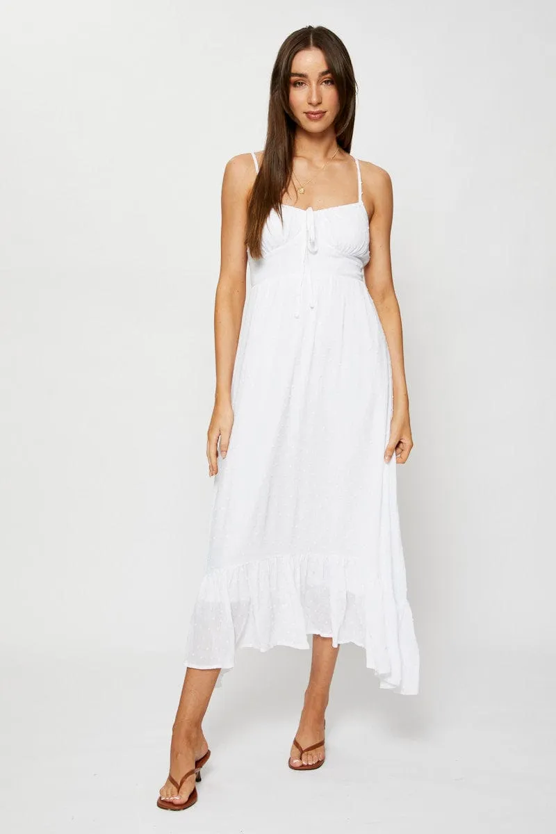 White A Line Dress Maxi