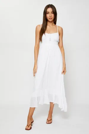 White A Line Dress Maxi