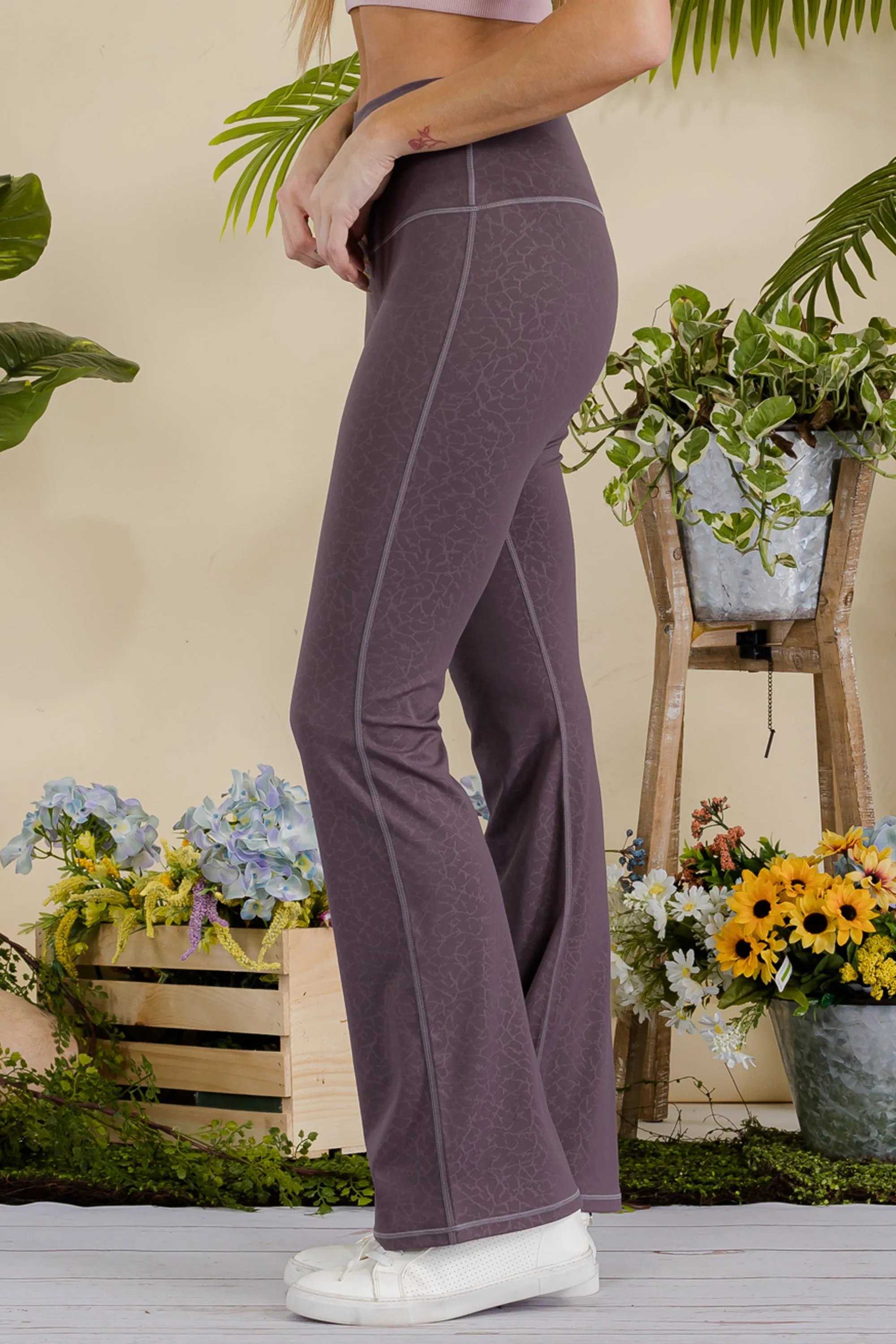 Women’s High Rise Printed Flared Yoga Pants